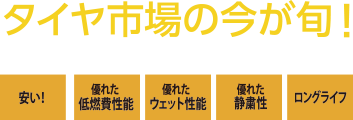 タイヤ市場の今が旬!ヨーロッパ基準の高性能タイヤ